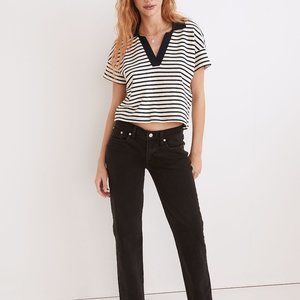 The Low-Rise Perfect Vintage Straight Jean in Lunar Wash SZ 25